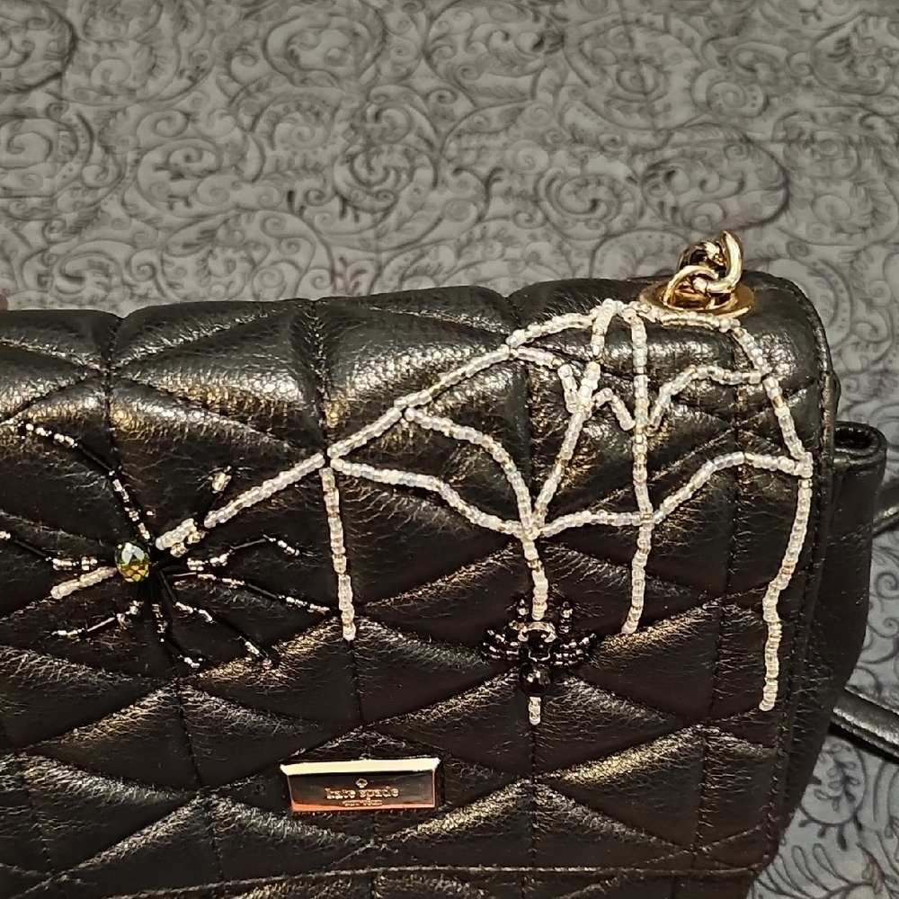 Kate Spade Metallic Quilted Crossbody Bag - Picture 9 of 11